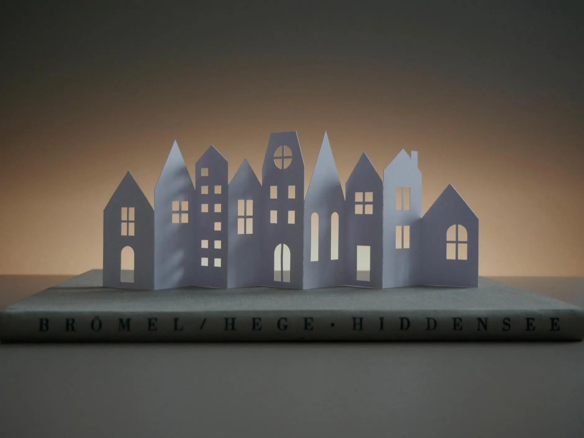 Papier Stadt - Winterdeko