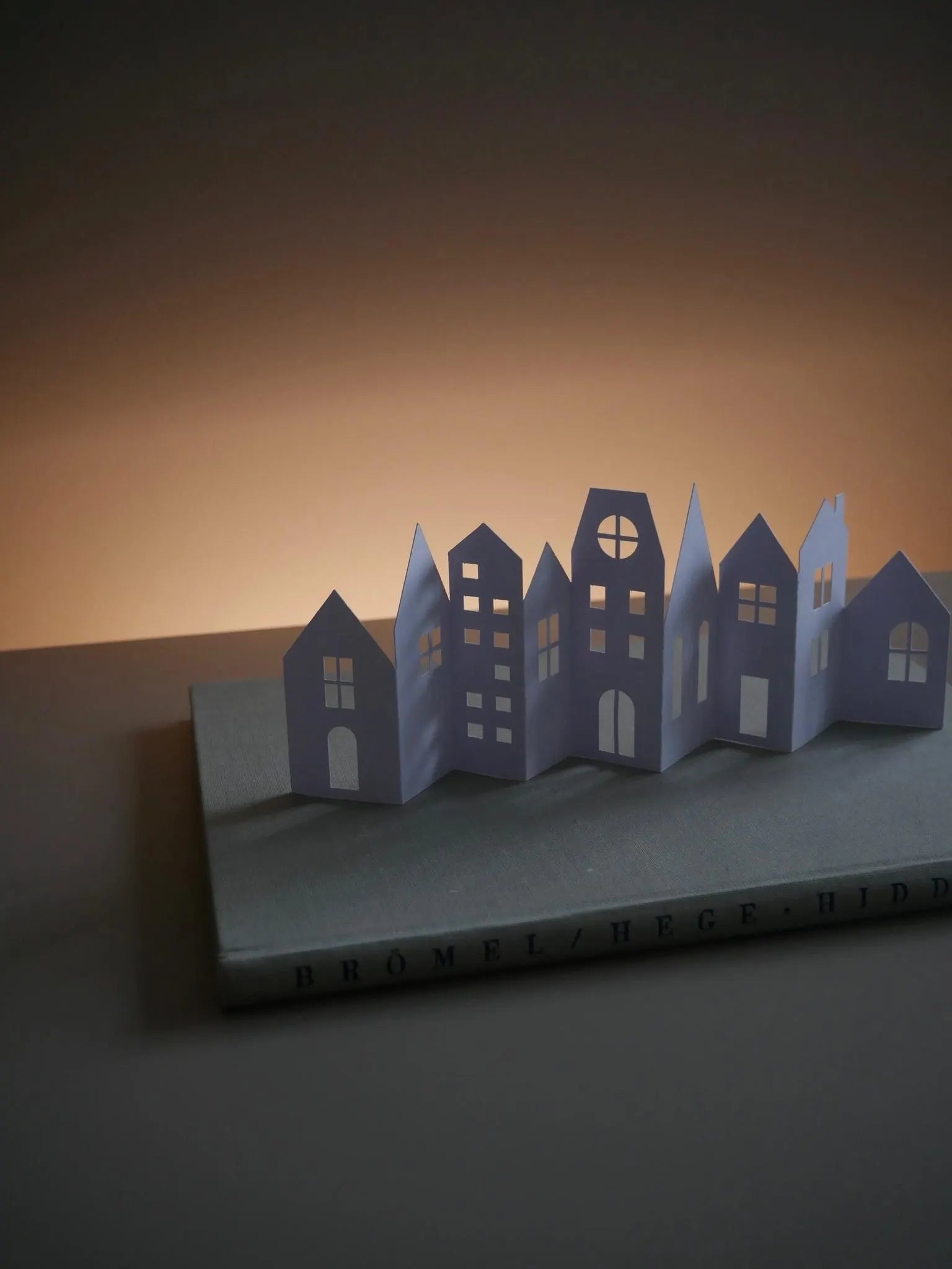 Papier Stadt - Winterdeko